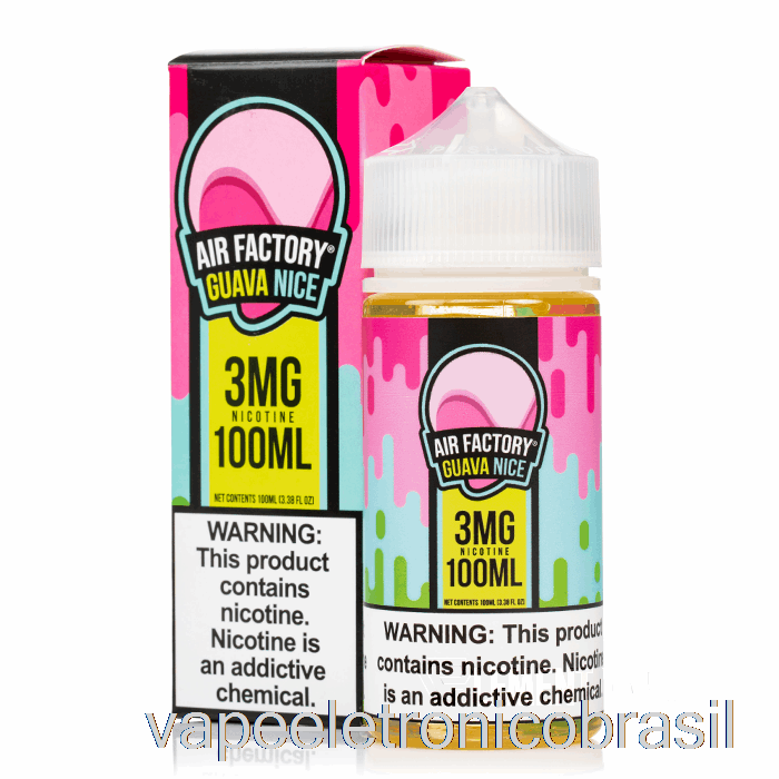 Vape Eletrônico Goiaba Nice - Air Factory - 100ml 0mg